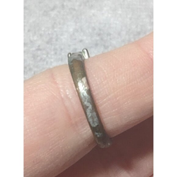 Glam Five Gem Silver Tone Fashion Ring Size 8 - Picture 8 of 14